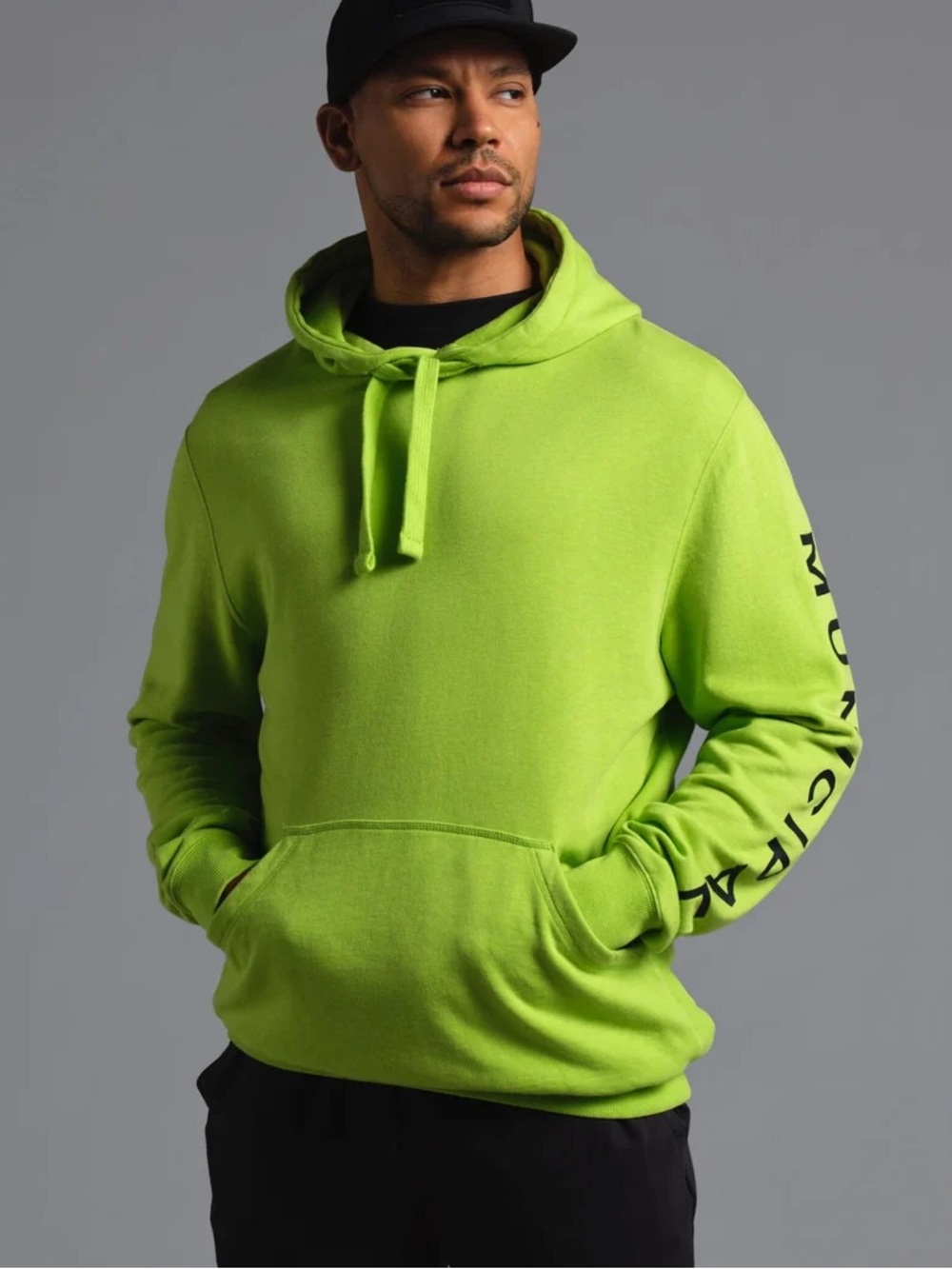 NWOT Municipal Gameday Hoodie Relaxed Pullover Lime/Neon Size XXL